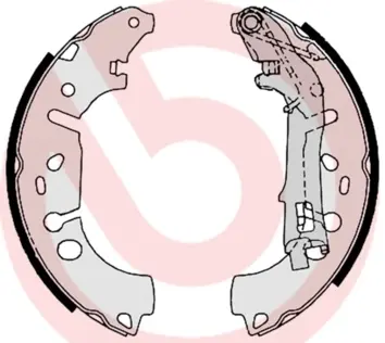 Гальмівні колодки барабанні BREMBO S23531 (фото 1)