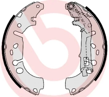 Гальмівні колодки барабанні BREMBO S23531
