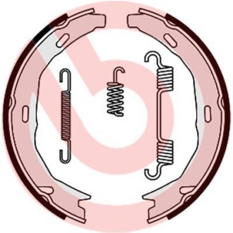 Гальмівні колодки барабанні BREMBO S50522 (фото 1)