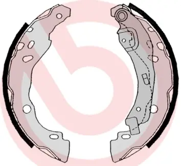 Гальмівні колодки барабанні BREMBO S68525