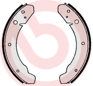 Гальмівні колодки барабанні BREMBO S85501 (фото 1)