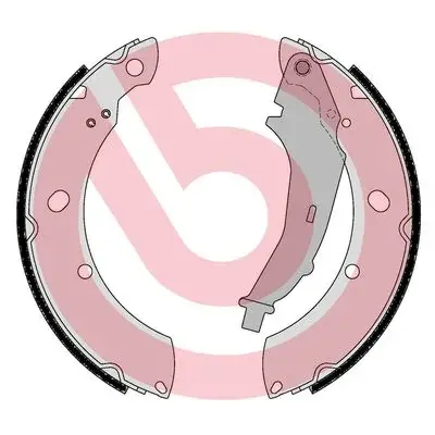 Гальмівні колодки барабанні BREMBO S85 544 (фото 1)