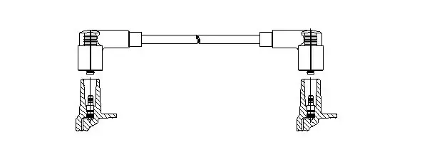 Провід високовольтний VW Caddy/Golf "1,4-2,0 "92-98 BREMI 11455 (фото 1)