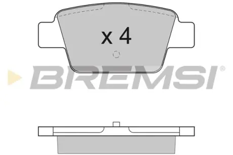 Гальмівні колодки зад. Alfa Romeo Mito/Fiat Bravo 99- BREMSI BP2947
