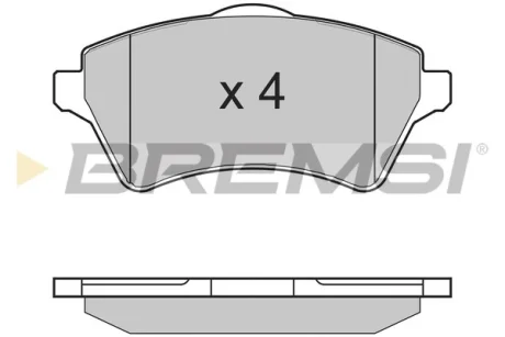 Гальмівні колодки пер. LAND ROVER Freelander 98-06 (LUCAS) BREMSI BP2960