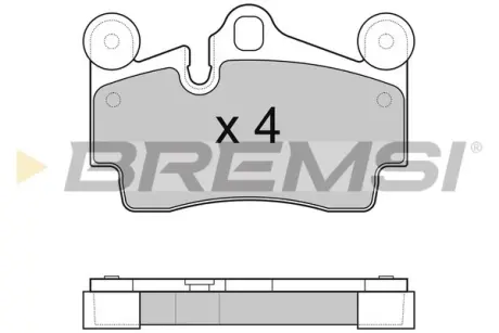 Гальмівні колодки зад. Audi Q7/Touareg/Cayenne (Brembo) (112,2x73,2x16,2) BREMSI BP3097