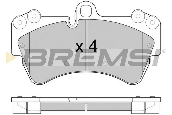 Гальмівні колодки пер. Audi Q7 09-12 (BREMBO) BREMSI BP3099CE (фото 1)