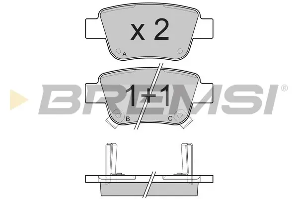Гальмівні колодки зад. Toyota Avensis 00-08 (Bosch) BREMSI BP3112 (фото 1)