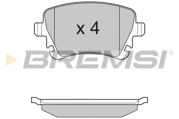 Гальмівні колодки зад. Caddy III/Golf V/Audi A4 03- BREMSI BP3130 (фото 1)