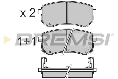 Гальмівні колодки зад. Hyundai i10/Kia Picanto 04-13 (mando) BREMSI BP3212