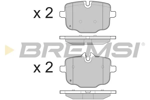 Гальмівні колодки зад. BMW 5 (F10) 10- (ATE) BREMSI BP3450 (фото 1)