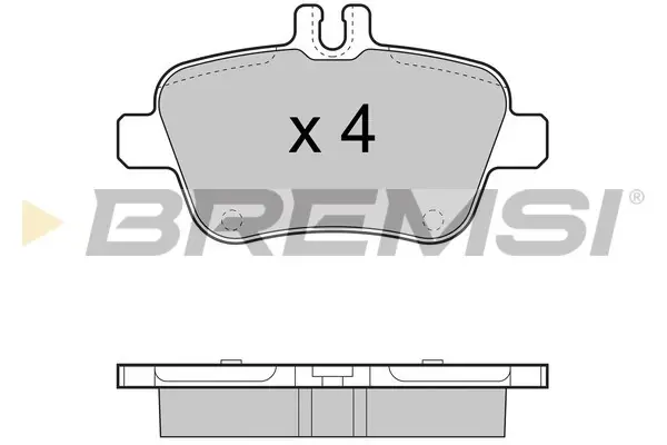 Гальмівні колодки зад. Mercedes Benz C117/W176/W246 BREMSI BP3469 (фото 1)