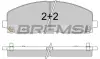 Гальмівні колодки пер. Fiat Freemont 11-/Dodge Caravan 08- (183x63.2x19.5) BREMSI BP3543 (фото 1)