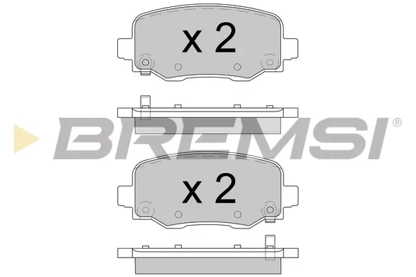Гальмівні колодки зад. Fiat 500X/Jeep Renegade 14- (TRW) BREMSI BP3604 (фото 1)
