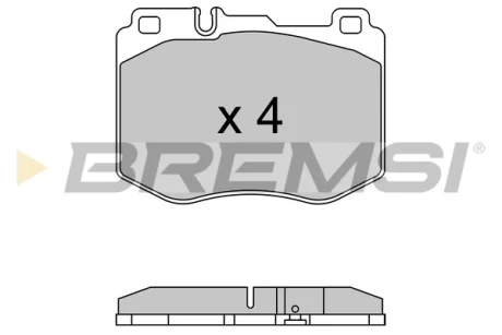 Гальмівні колодки пер. MB C-Class (W205)/E-Class (W213) 13-23 (BREMBO) BREMSI BP3634