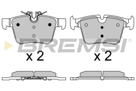 Гальмівні колодки зад. MB C-CLASS W205 13- (ATE-TEVES) BREMSI BP3642