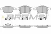Гальмівні колодки пер. Ford Galaxy III/Mondeo V/S-Max 14- (155.2x66.6x19.9) BREMSI BP3655 (фото 1)