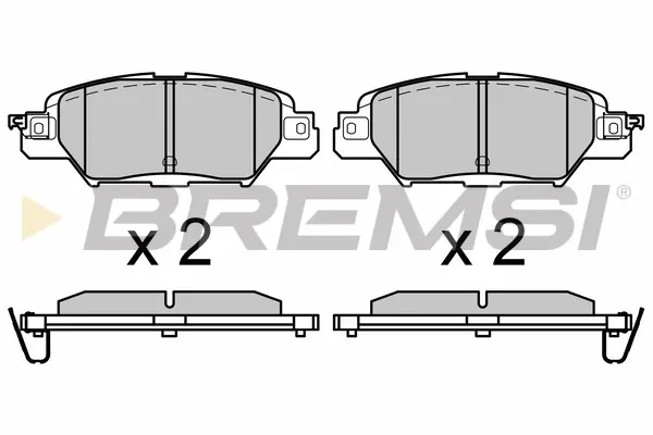 Гальмівні колодки зад. Mazda CX5 14- (Akebono) BREMSI BP3661 (фото 1)