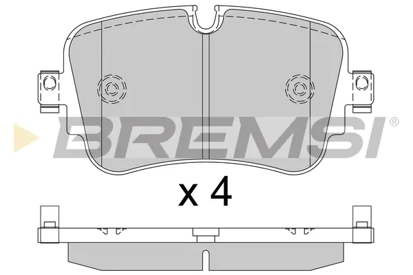 Гальмівні колодки зад. Audi A6/A7/A8/Q7/Q8/VW Touareg 18- BREMSI BP3686 (фото 1)