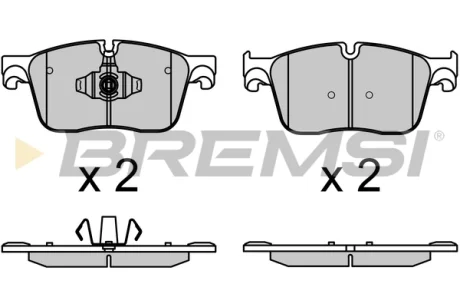 Гальмівні колодки пер. RR Velar/Evoque 17- (ATE-TEVES) BREMSI BP3697