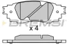 Гальмівні колодки зад. Toyota Camry 17-/Rav4 18-/Lexus RX 15- (Akebono) BREMSI BP3705 (фото 1)