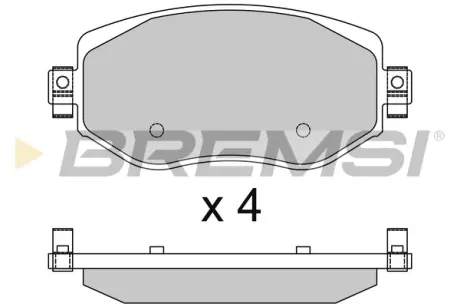Гальмівні колодки пер. Renault Megane IV 15- BREMSI BP3737