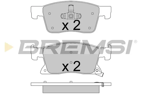 Гальмівні колодки пер. Opel Astra K (1.0-1.6) 15- BREMSI BP3738 (фото 1)