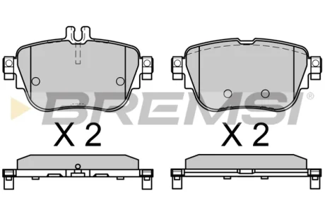 Гальмівні колодки задн. MB E-Class (W213) 16-23 BREMSI BP3758