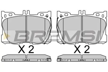 Гальмівні колодки пер. MB E-CLASS C238 16- BREMSI BP3762