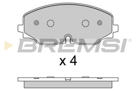 Гальмівні колодки пер. VW Atlas 16- (TRW) BREMSI BP3809