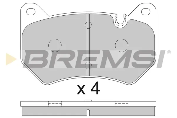Гальмівні колодки пер. Q5 16- (BREMBO) (D 338mm) BREMSI BP3852 (фото 1)