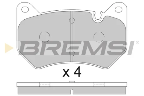 Гальмівні колодки пер. Q5 16- (BREMBO) (D 338mm) BREMSI BP3852