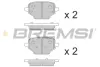 Гальмівні колодки зад. BERLINGO/PARTNER/COMBO E 1.5-1.6 18- (TRW) BREMSI BP3863 (фото 1)