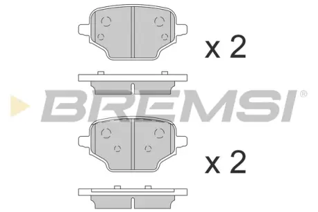 Гальмівні колодки зад. BERLINGO/PARTNER/COMBO E 1.5-1.6 18- (TRW) BREMSI BP3863