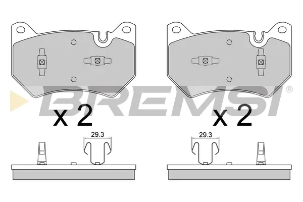 Гальмівні колодки перед. Audi Q5 16- (D 338mm) (BREMBO) BREMSI BP3869 (фото 1)