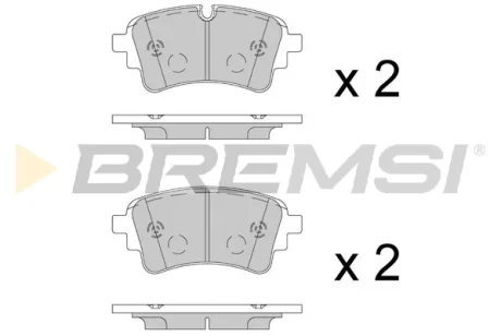 Гальмівні колодки зад. Audi Q7 15-/A4 19- (TRW) BREMSI BP3909