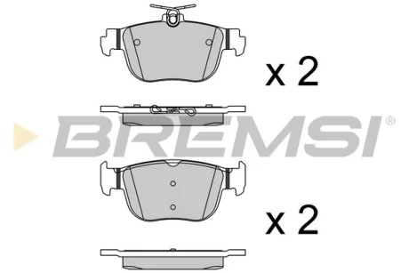 Гальмівні колодки зад. VW Caddy/Golf/Audi A3 20- (ATE-TEVES) BREMSI BP3921