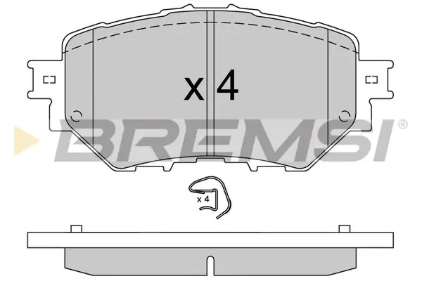 Гальмівні колодки перед. Mazda 3 1.5-2.5 13- (AKEBONO) BREMSI BP4002 (фото 1)