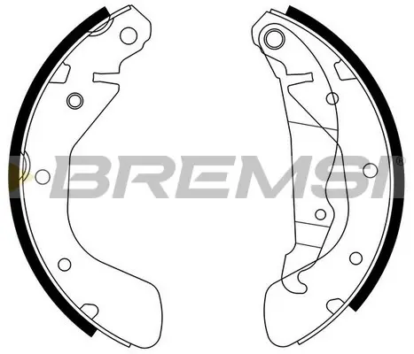 Гальмівні колодки зад. Daewoo Lanos 97- /Opel Astra 91-01,Combo 01- (GM) BREMSI GF0354 (фото 1)