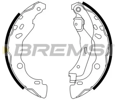 Гальмівні колодки зад. Dacia Logan 04-/Nissan Micra IV 10- (Bendix) BREMSI GF0409