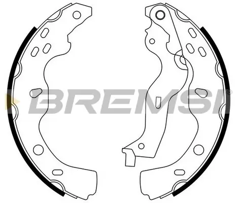 Гальмівні колодки зад. Suzuki SX4 06-15 (220x36) (BOSCH) BREMSI GF0919 (фото 1)
