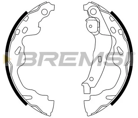 Гальмівні колодки зад. YARIS 1.0-1.5 99-05 (BOSCH) BREMSI GF0961 (фото 1)