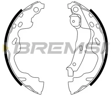 Гальмівні колодки зад. YARIS 1.0-1.5 99-05 (BOSCH) BREMSI GF0961