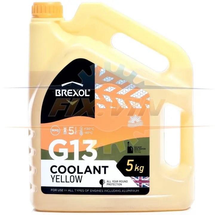 Антифриз желтый G13 5л BREXOL Antf-018 (фото 1)