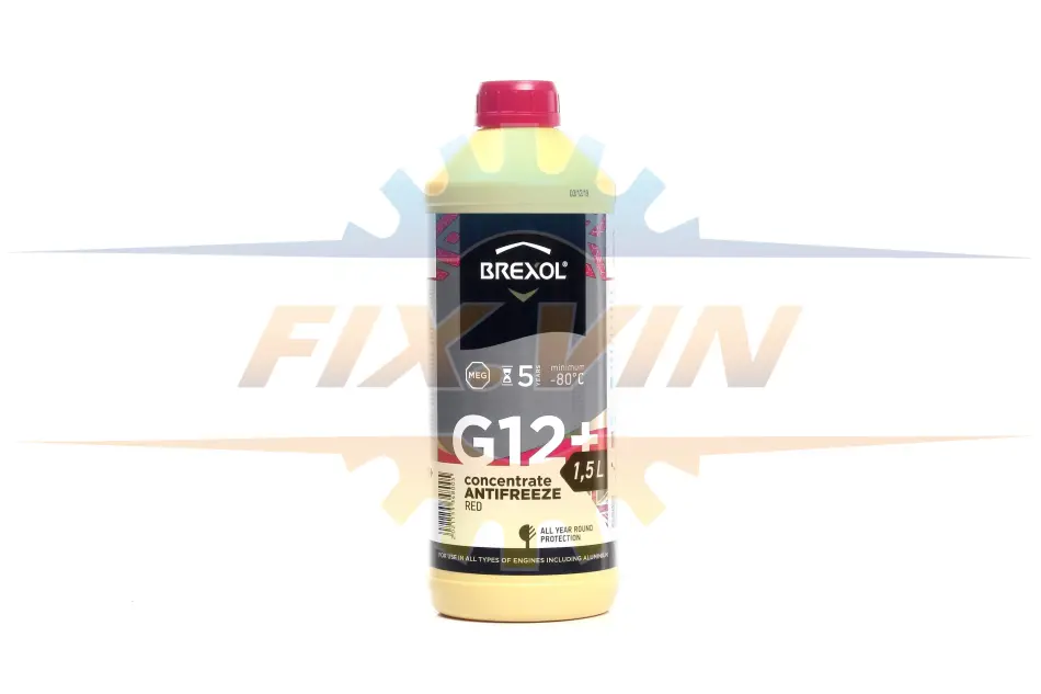 Антифриз RED концентрат G12+ -80C 1,5л BREXOL Antf-026 (фото 1)