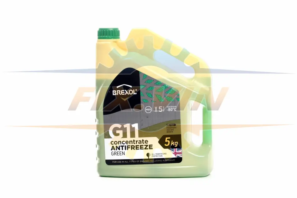 Антифриз GREEN концентрат G11 -80C 5л BREXOL Antf-030 (фото 1)