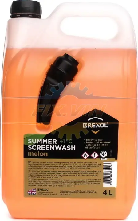 Омивач скла літній Диня +1°C 4л BREXOL BRX-083 (фото 1)