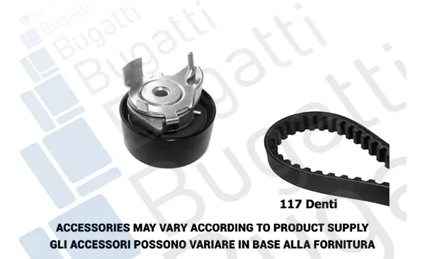 Bugatti Комплект зубчастих ременів BUGATTI BKCD0724 (фото 1)