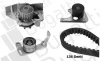 BUGATTI CITROEN К-кт ГРМ (помпа + ремень + 2 ролика) BX, ZX, PEUGEOT 306, 405.  1,9D. KBU5501C