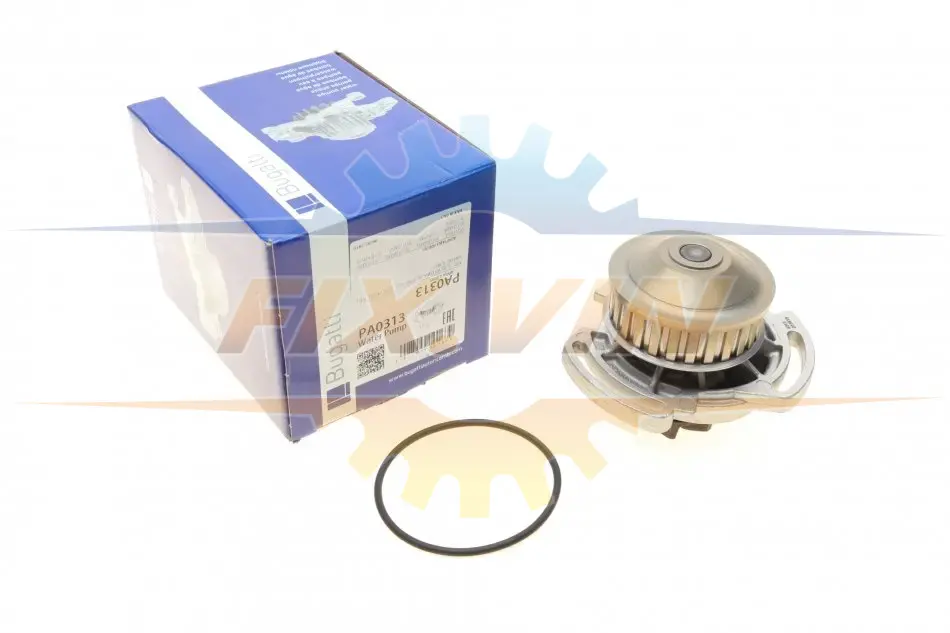 Помпа системи охолодження Audi 50/80/VW Golf/Jetta/Passat/Polo 0.9-1.3 74-94 (B/B) (8 лоп) BUGATTI PA0313 (фото 1)